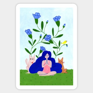 Happy yoga Sticker